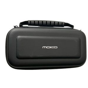 Moko Nintendo Carrying Case Black Zipper Closure Card Slots inside
